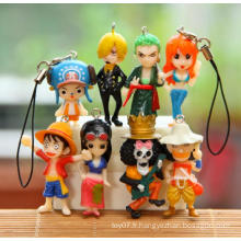 Mini Injection PVC Craft Action Figure Porte-clés iPhone Keyholder